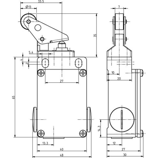 Кінцевий вимикач Steute ES 41 PH/180° 1O/1S +180°C Extreme