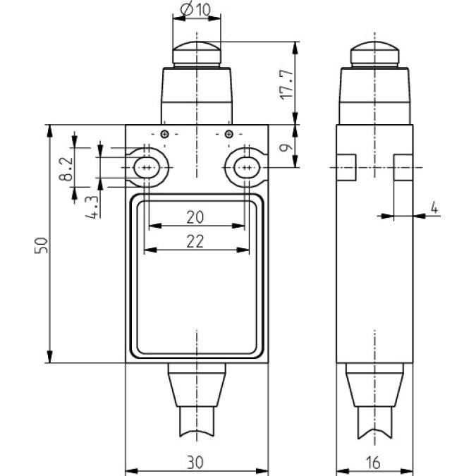Кінцевий вимикач Steute Ex 14 W 2O 10m