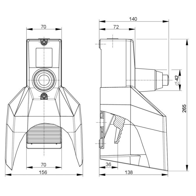 Педальний вимикач Steute GFS 1O/1S NA 2O