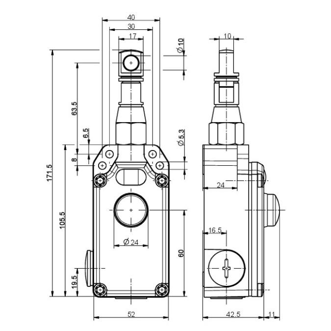 Тросовий вимикач Steute ZS 71 2O/1S VD-A, 100N