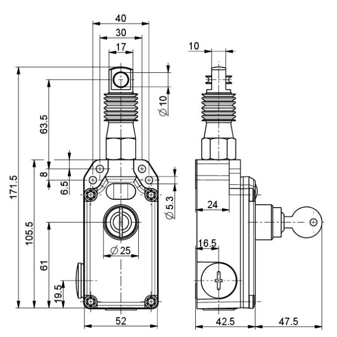 Тросовий вимикач Steute ZS 71 2O/1S WVS-A 100N