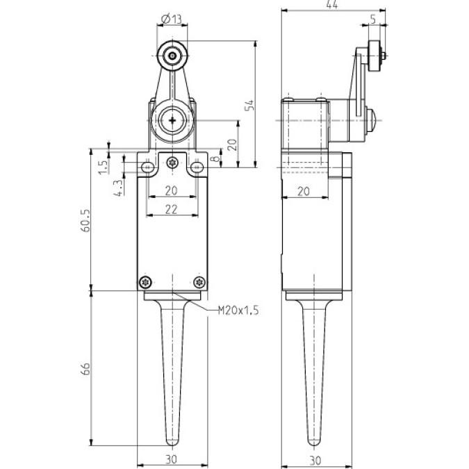 Кінцевий вимикач Steute RF 95 D ULR SW868