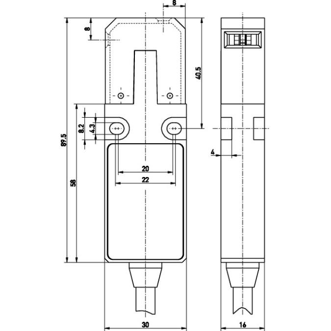 Вимикач безпеки Steute ST 14 2O/1S 2m