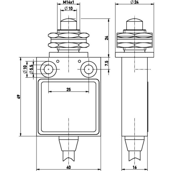 Кінцевий вимикач Steute Ex 13 F 1O/1S 2m