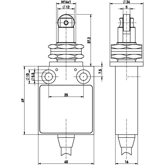 Кінцевий вимикач Steute Ex 13 FR 1O/1S 5m