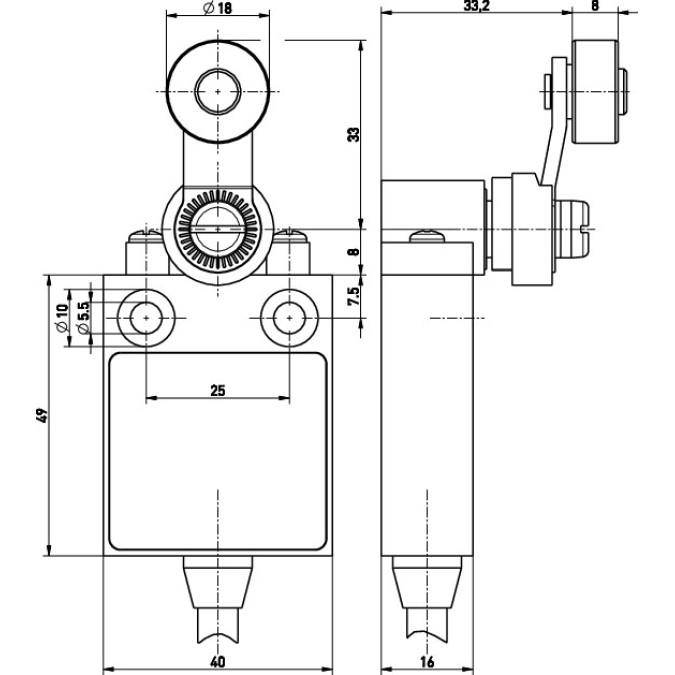 Кінцевий вимикач Steute Ex 13 D 1O/1S  2m