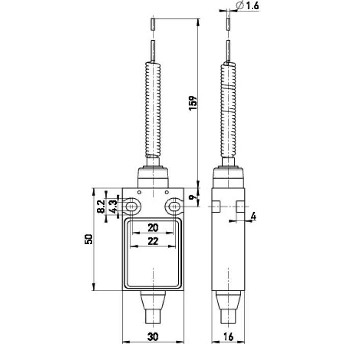 Кінцевий вимикач Steute Ex 14 TL 1O/1S 2m
