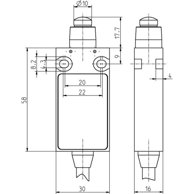 Кінцевий вимикач Steute ES 14 W 2O/1S 2m -40°C IP66 Extreme