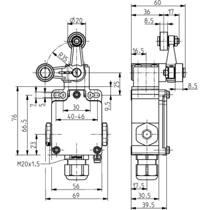 Кінцевий вимикач Steute Ex 355 3V4D 2O