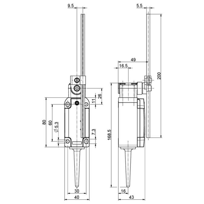 Кінцевий вимикач Steute RF 98 DD ULR SW868