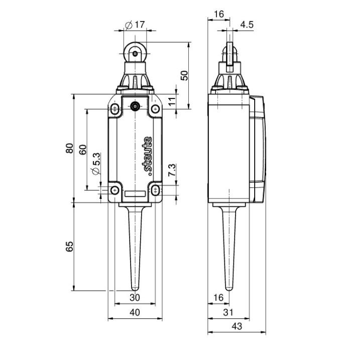 Кінцевий вимикач Steute RF 98 R ULR SW868