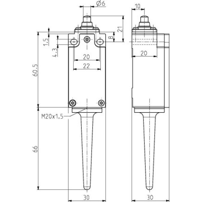 Кінцевий вимикач Steute RF 95 W ULR SW868