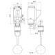 Тросовий вимикач Steute RF 95 WH/90° LR SW915 3,2m Zugseil