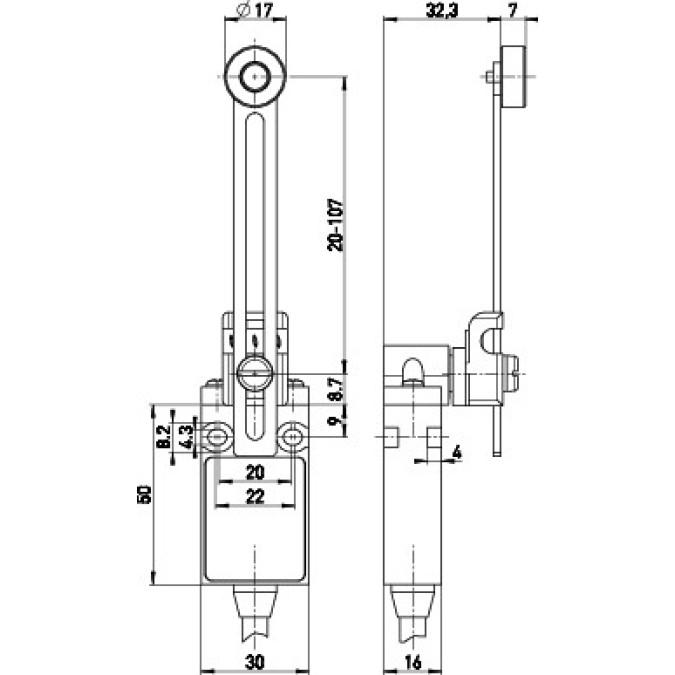 Кінцевий вимикач Steute ExM 14 DS 1O/1S 10m