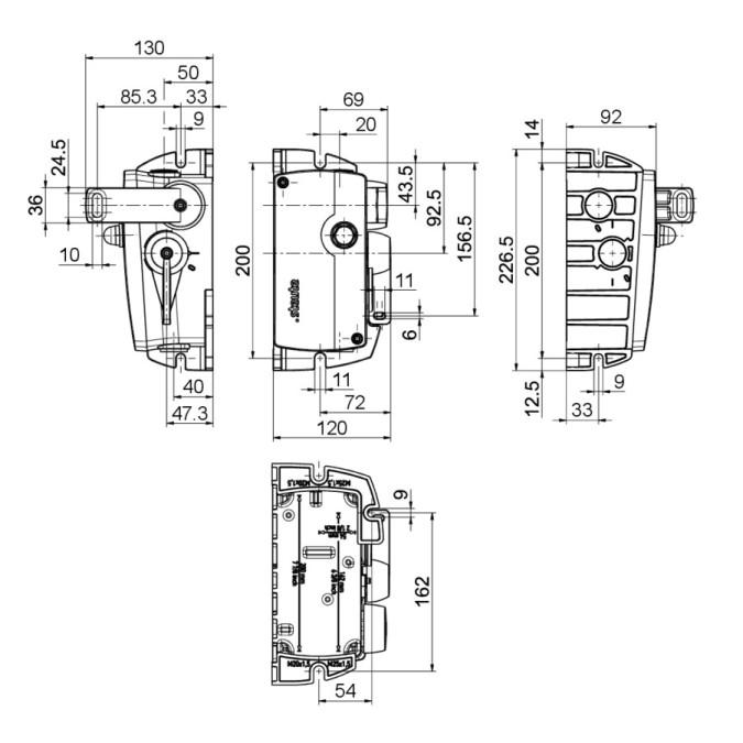 Тросовий вимикач Steute ZS 92 S 13 VD L F -40°C+80°C Extreme