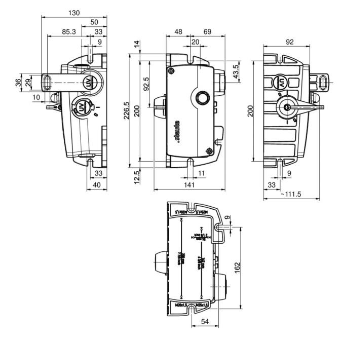Тросовий вимикач Steute ZS 92 S 22 VD L B1 KST -40°C+70°C Extrem