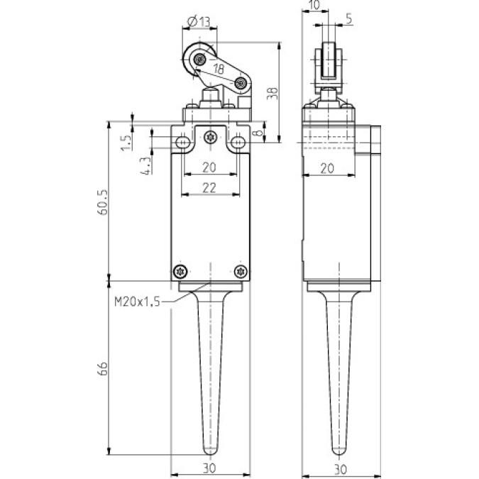 Кінцевий вимикач Steute RF 95 WH ULR SW915