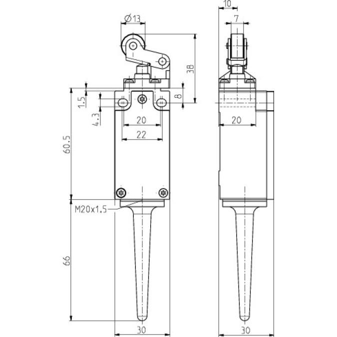 Кінцевий вимикач Steute RF 95 WHM ULR SW915