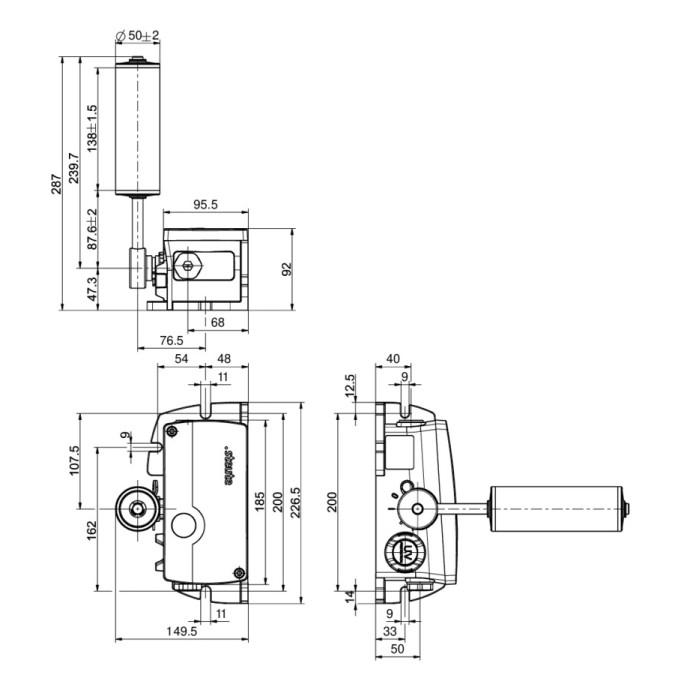 Датчик сходу стрічки Steute ZS 92 SR 22 P KST -40°C+70°C Extreme