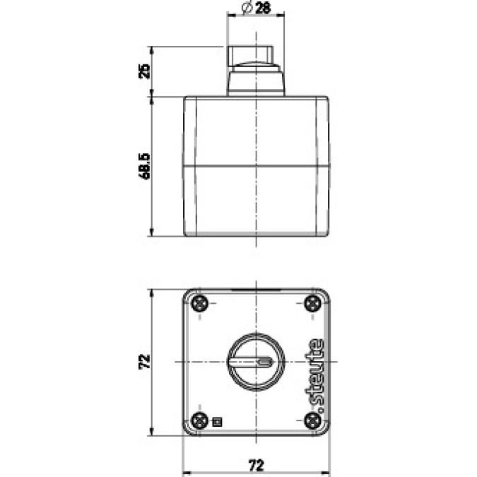 Командний пристрій Steute RF BF 72 RWA 0 - I SW915