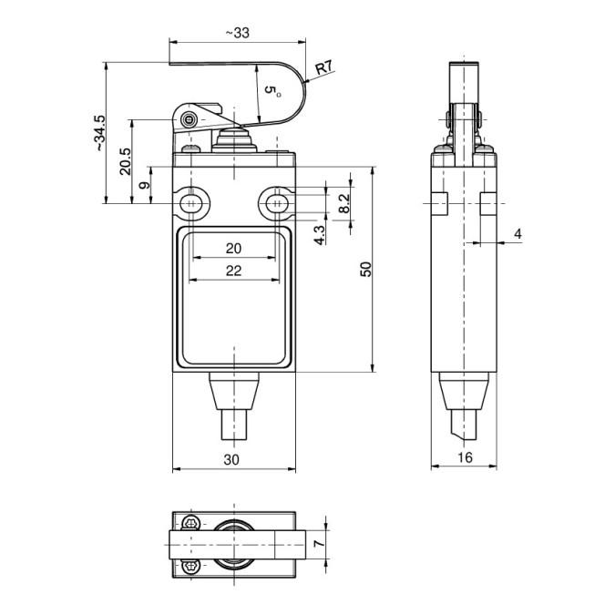 Кінцевий вимикач Steute ExM 14 WH31 5m