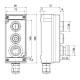 Командний пристрій Steute Ex BF 80 3 DT/DT/PZTNA(1OS/1OS/1OS)-60°C