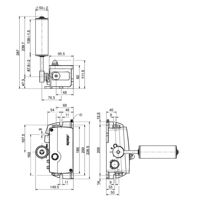 Датчик сходу стрічки Steute Ex ZS 92 SR 22 P L -20°C-3D