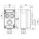 Командний пристрій Steute Ex BF 80 2 DDT/PZTNA (1OS/2O) -60°C