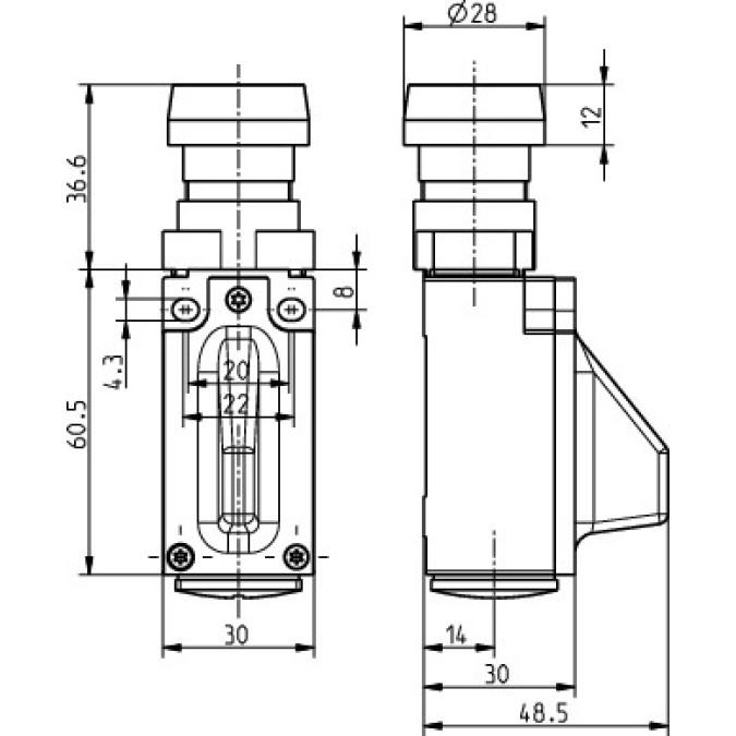 Командний пристрій Steute RF 95 RT LR SW868