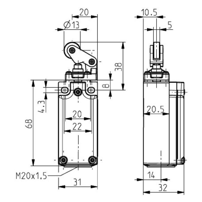 Кінцевий вимикач Steute Ex ES 97 WH-11 -60°C