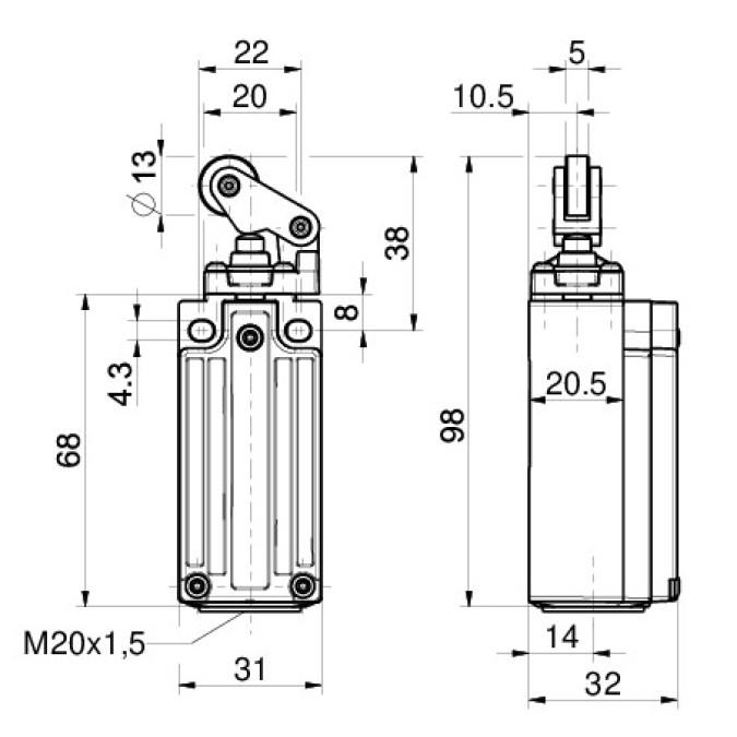 Кінцевий вимикач Steute Ex ES 97 WH-11-3G/D