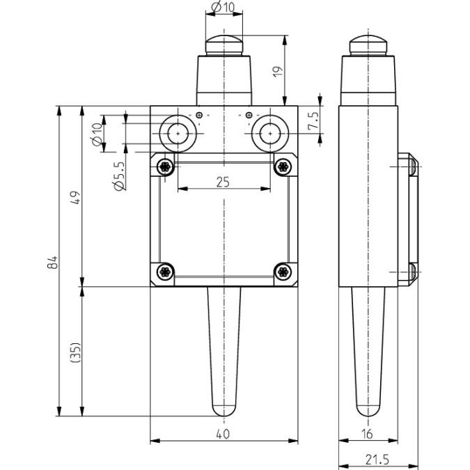 Кінцевий вимикач Steute RF 13 W SW915