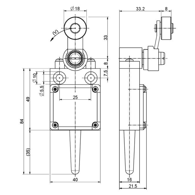 Кінцевий вимикач Steute RF 13 D SW915