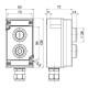 Командний пристрій Steute Ex BF 80 2 DT/DT (1OS/1OS) -60°C