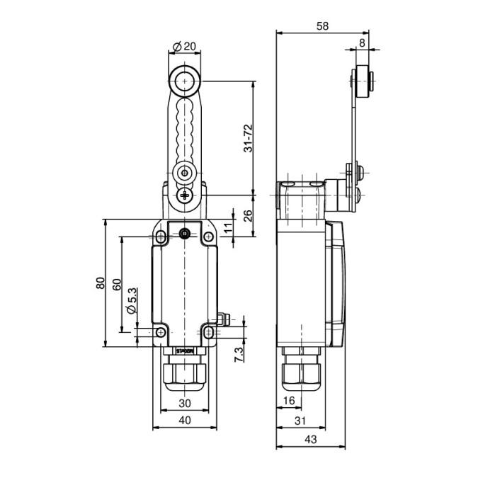 Кінцевий вимикач Steute Ex ES 98 DS-11 -40°C Si