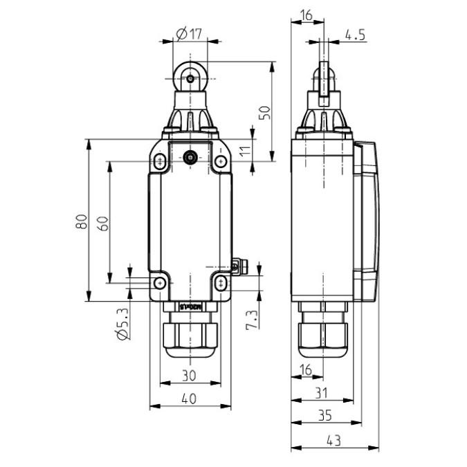 Кінцевий вимикач Steute Ex ES 98 R-02 -40°C