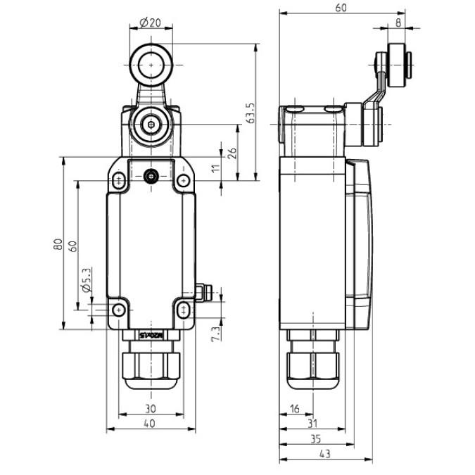 Кінцевий вимикач Steute Ex ES 98 D-11U -40°C