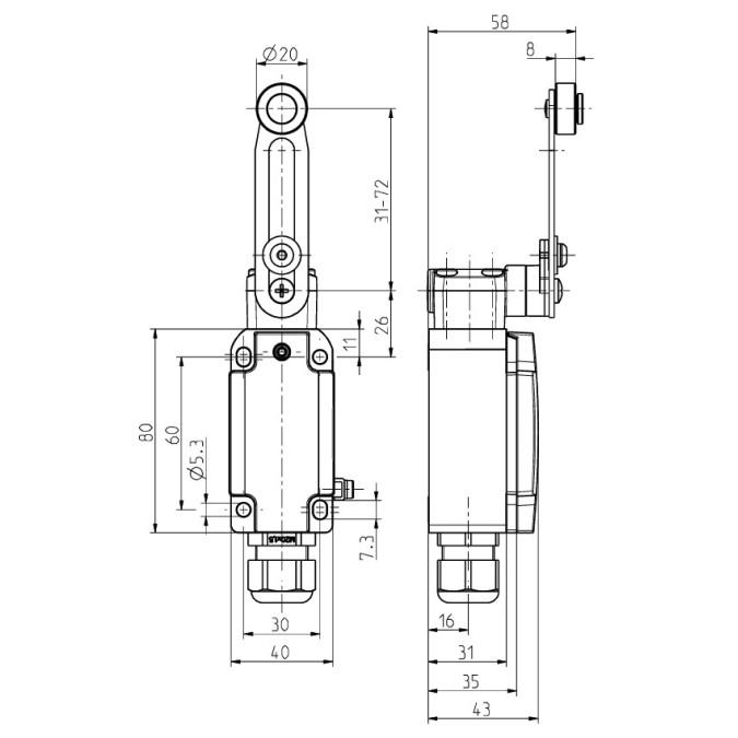 Кінцевий вимикач Steute Ex ES 98 DS-11U -40°C