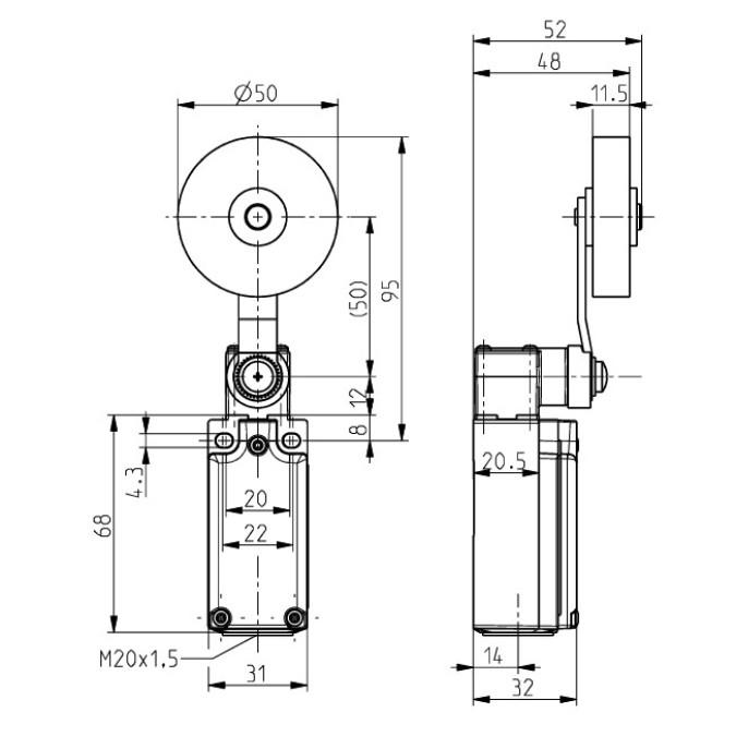 Кінцевий вимикач Steute Ex ES 97 D50-11 -60°C