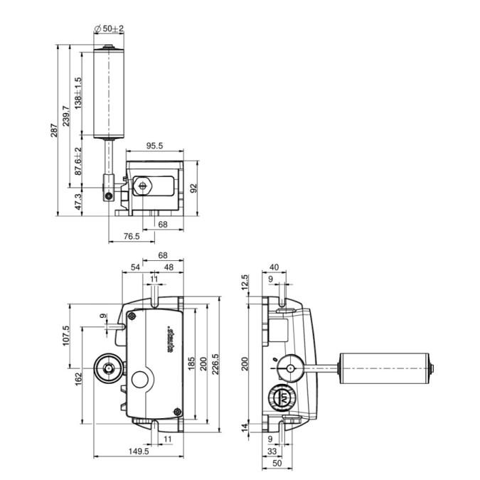 Датчик сходу стрічки Steute ZS 92 SR 22 KST -40°C+70°C Extreme