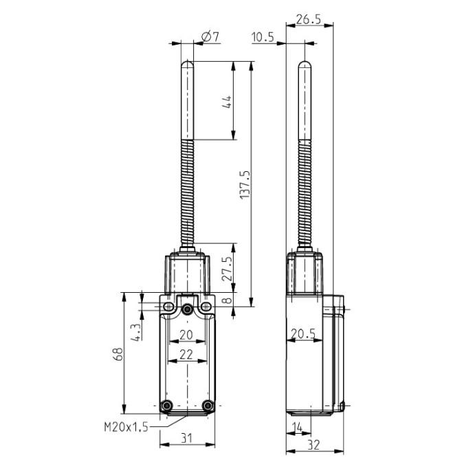 Кінцевий вимикач Steute Ex ES 97 TK-11 -60°C