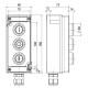 Командний пристрій Steute Ex BF 80 3 DT/DT/DT (1OS/1OS/1OS) -60°C