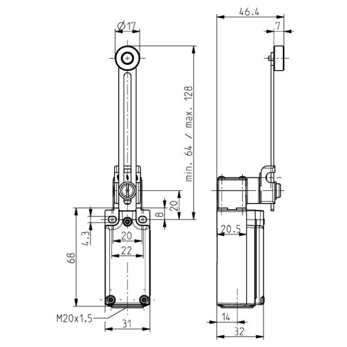 Кінцевий вимикач Steute Ex EM 97 DS-11 -60°C