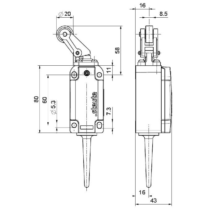 Кінцевий вимикач Steute RF 98 PH ULR SW868