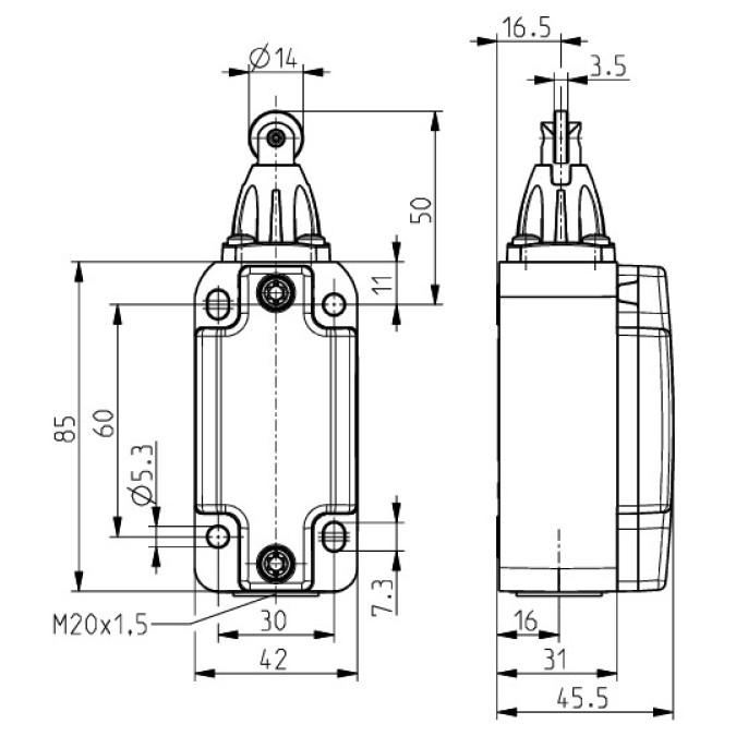 Кінцевий вимикач Steute Ex ES 99 R-02 -60°C X