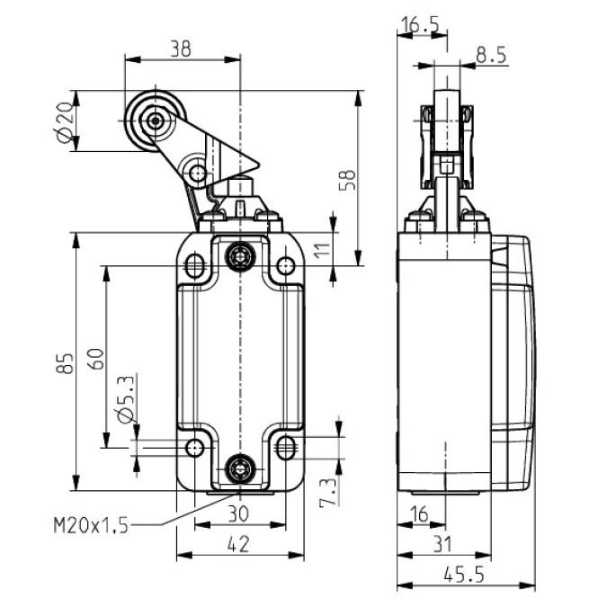 Кінцевий вимикач Steute Ex ES 99 PH-02 -60°C X