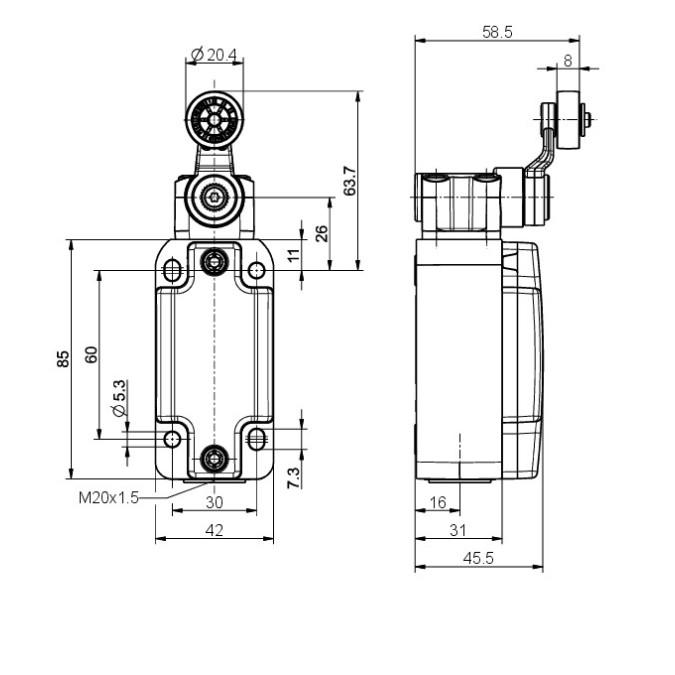 Кінцевий вимикач Steute Ex EM 99 D-11 -60°C X