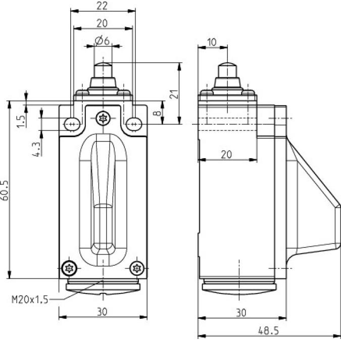 Кінцевий вимикач Steute RF 95 W LR SW917