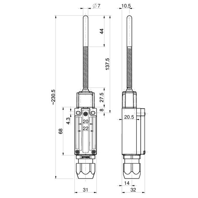 Кінцевий вимикач Steute Ex ES 97 TK-11-3G/D