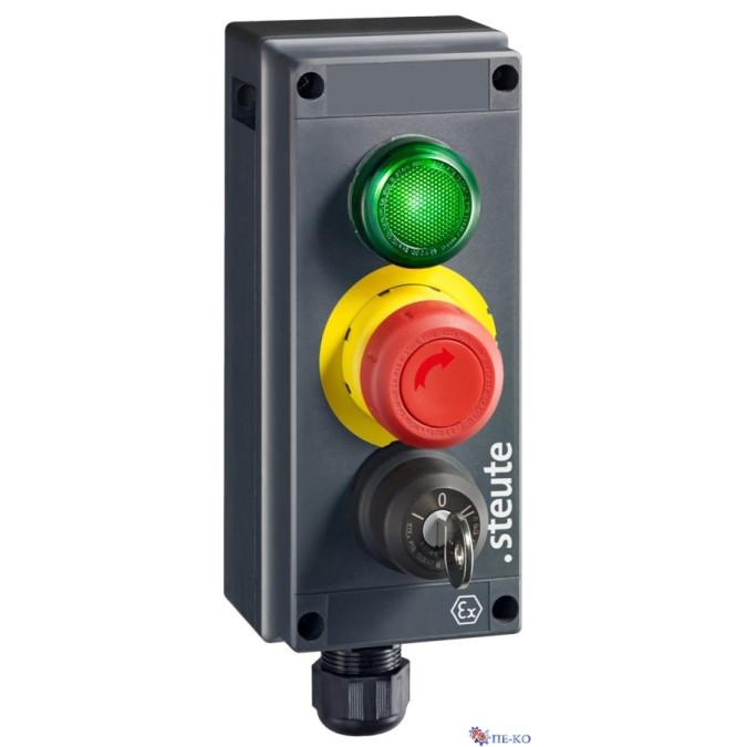 Командний пристрій Steute Ex BF 80 3 LM/PZTNA/SLS(LED/2O/1OS)-60°C